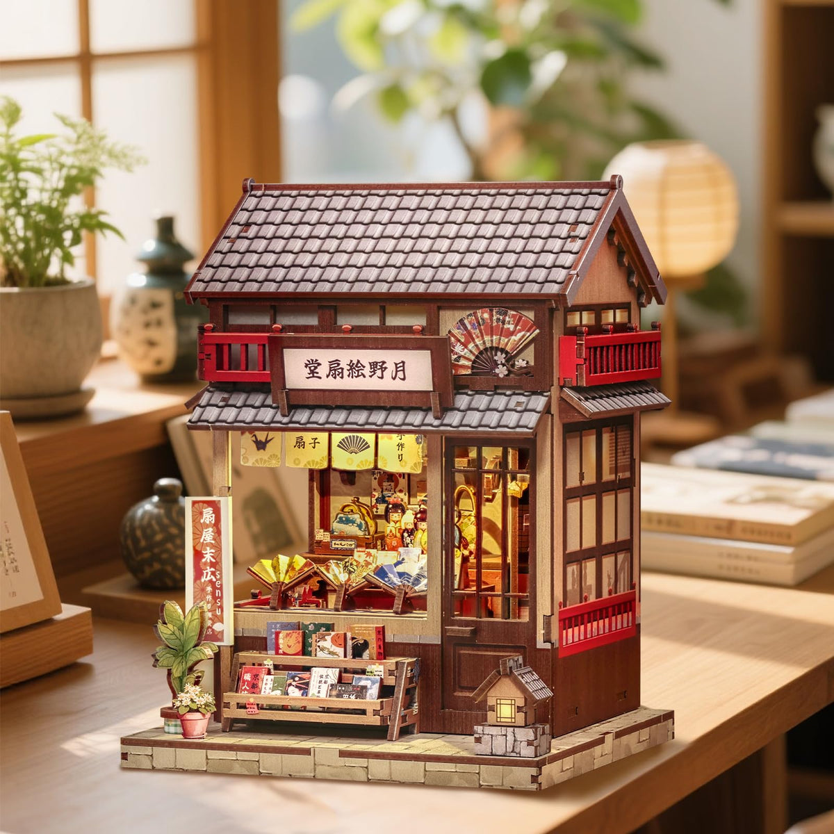Book Nook Kit Japanese Miniature Fan Shop (Tsukino Eogi-dou)