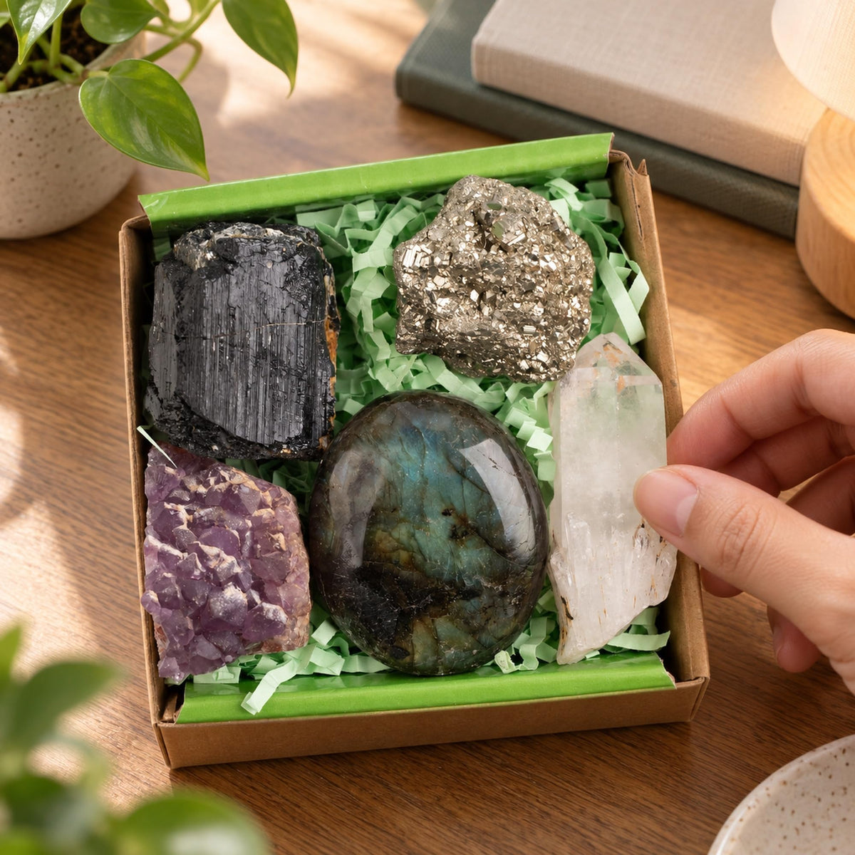 Healing Crystal Set (Protection & Abundance)