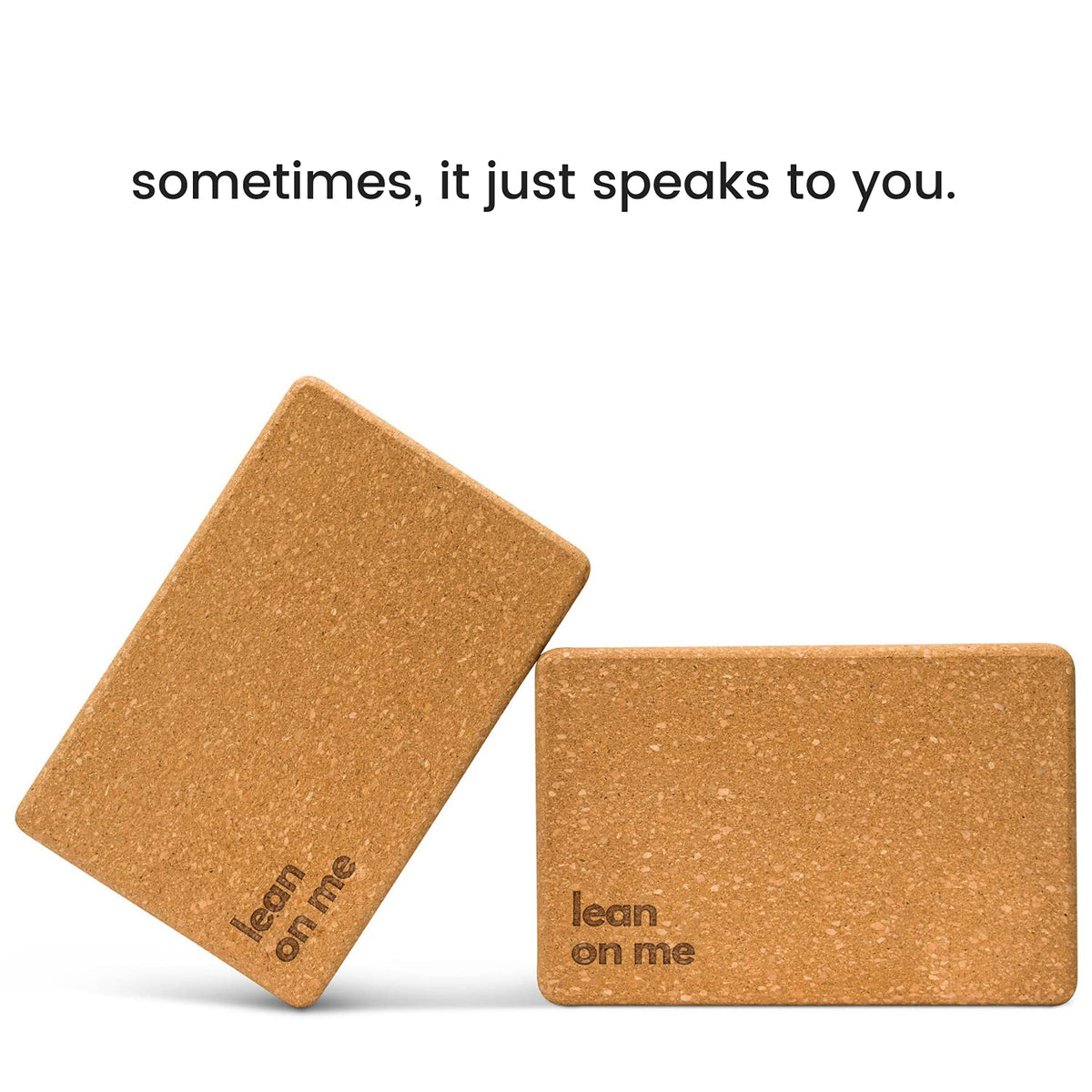 Cork Yoga Blocks 2 Pack (Lean On Me)