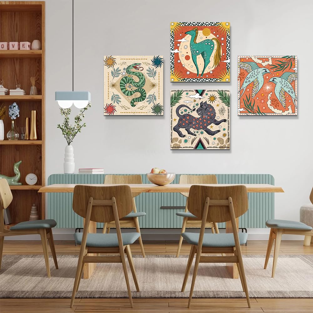 4 Pieces Wall Art Canvas Prints (MYTHOS)