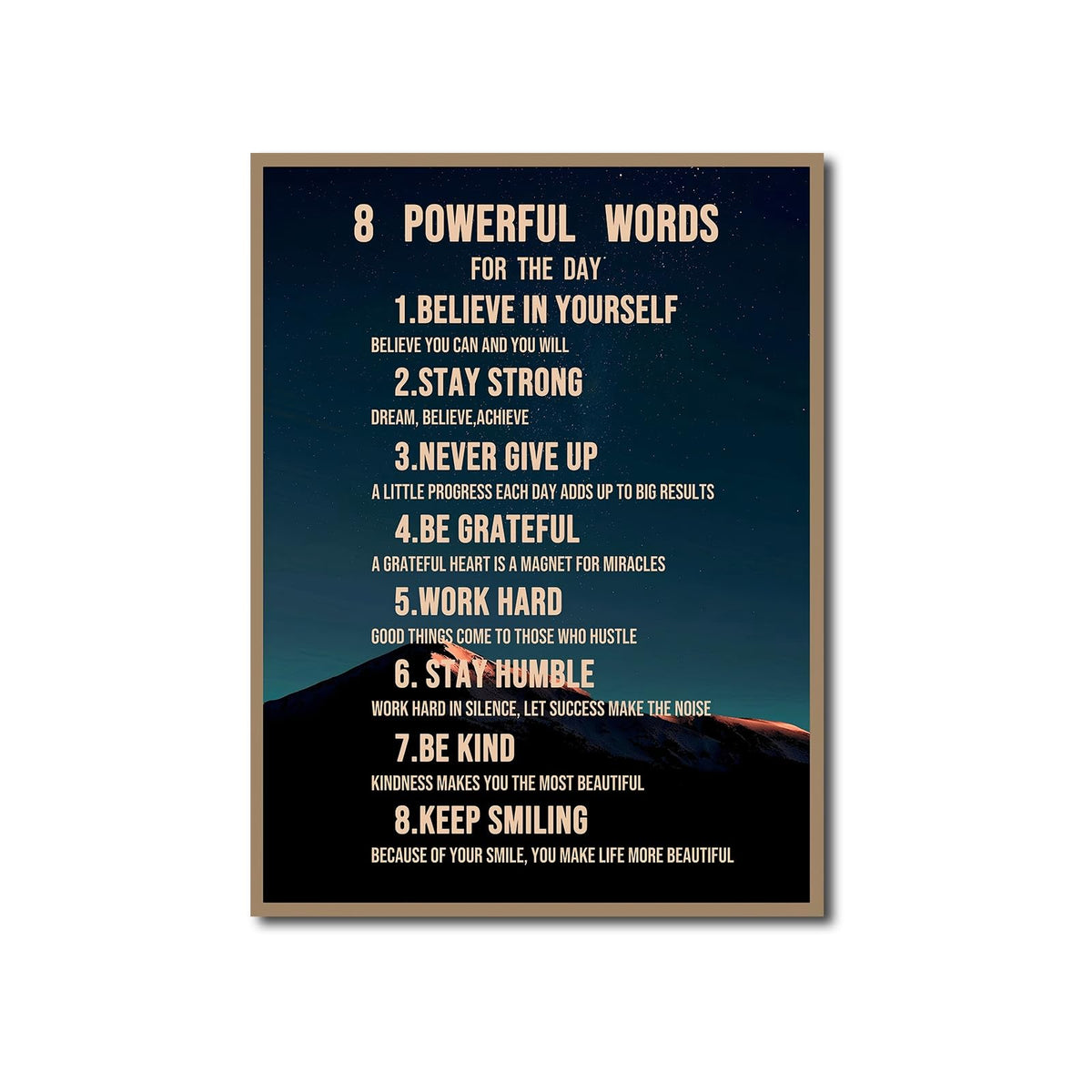 12x16 Inches Framed Motivational Canvas Wall Art (12"L x 16"W / Frame-1)