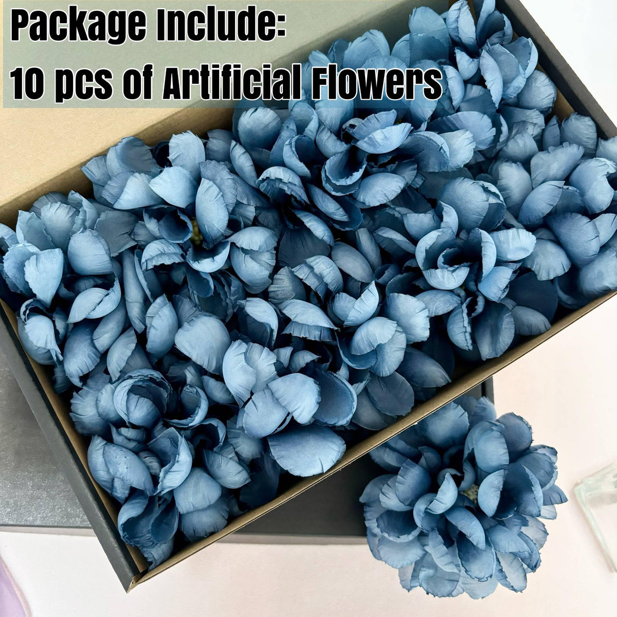Floating Flowers for Floating Candle Centerpieces (Foggy Blue)
