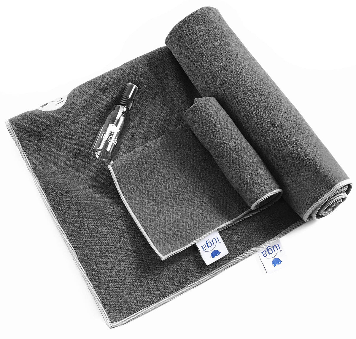 Non Slip Yoga Towel (Gray / 72”X26”)