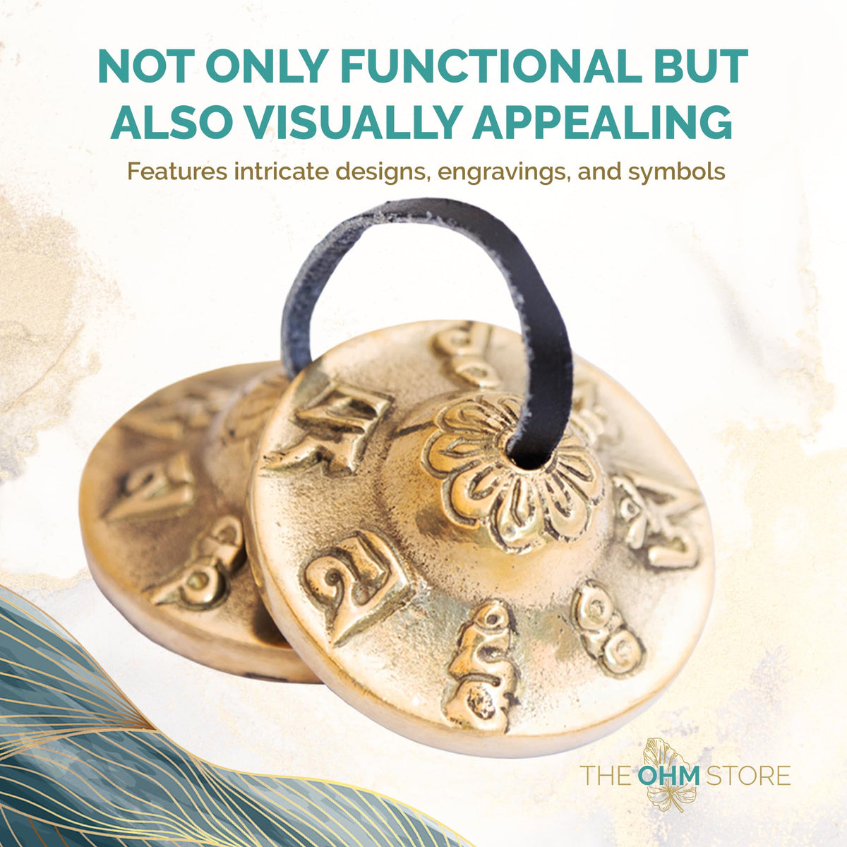 Tibetan Mantra Tingsha Bells with Blue Case (Blue)