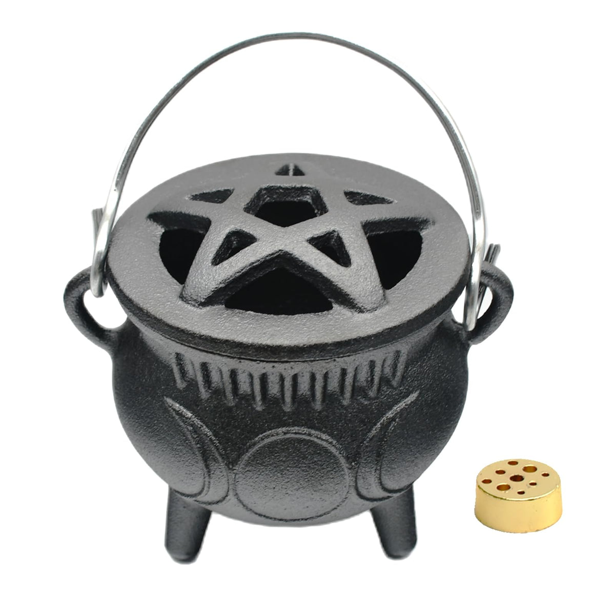 Cast Iron Cauldron with Lid & Handle (Cast Iron Cauldron-1)