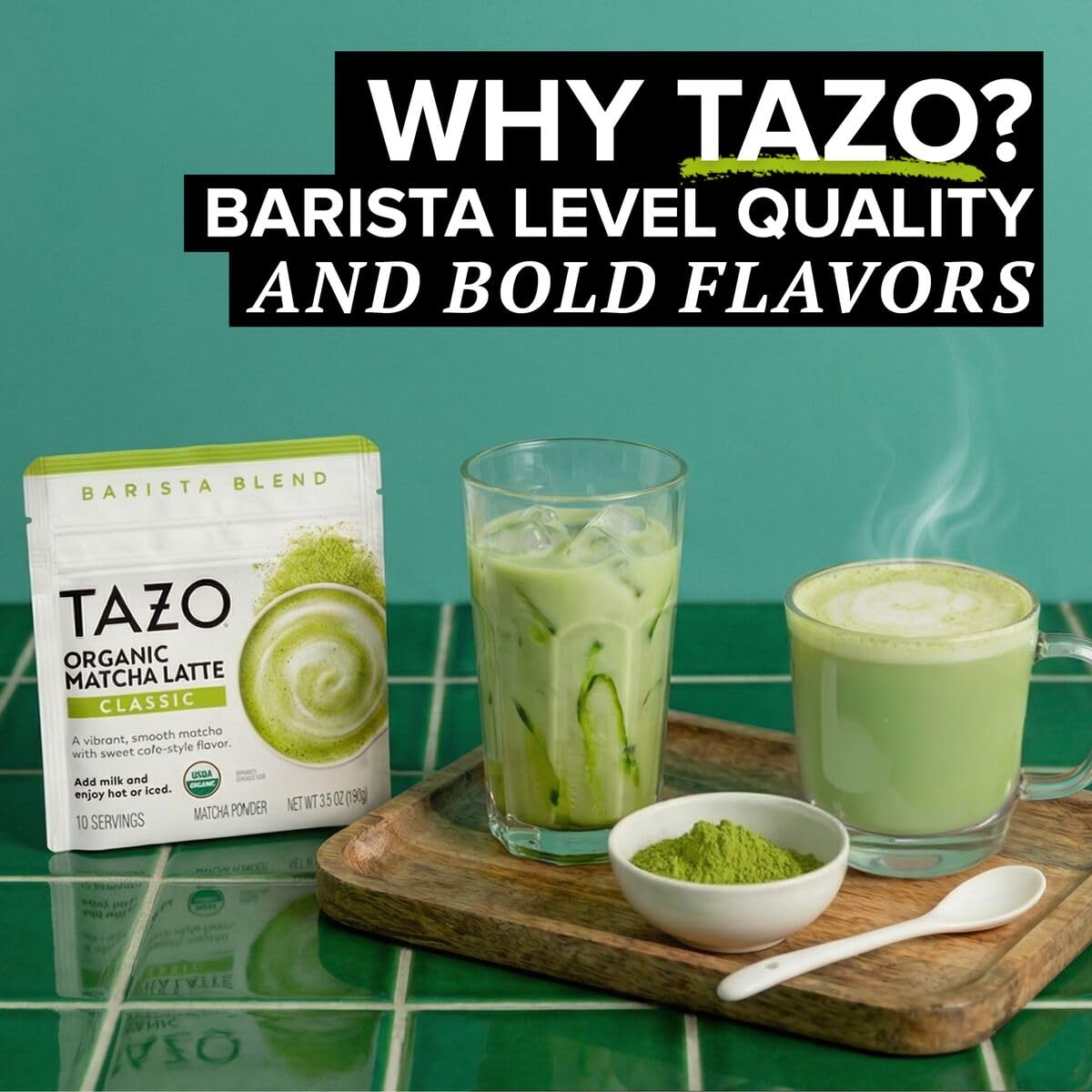 Organic Matcha Latte Powder Assortment (3.5 Ounce (Pack of 3))