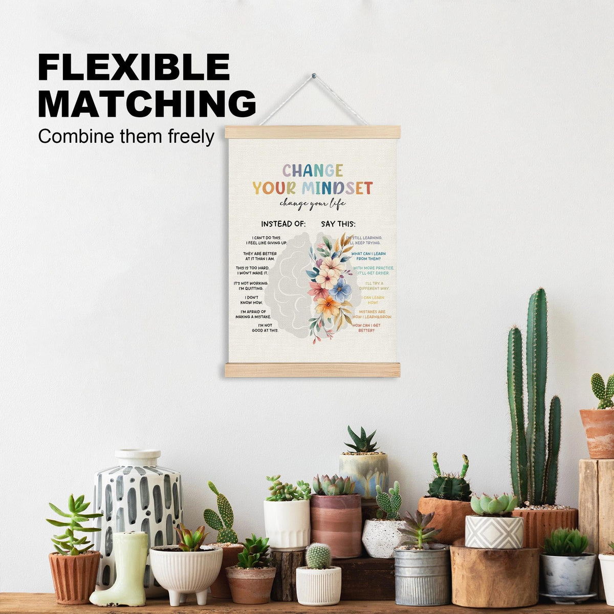 Mental Health Wall Art Poster (Mindset-2)