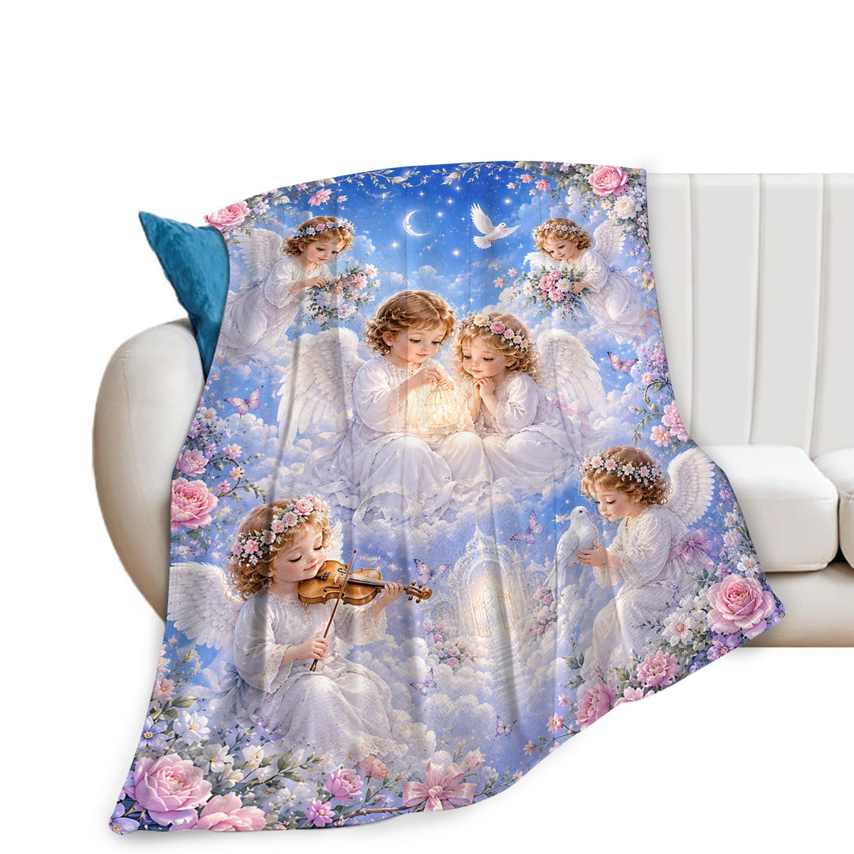 Angel Blanket (60"x80" / Purple Angel)