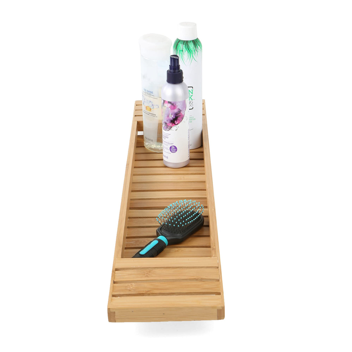 Bathtub Tray Shower Organizer (Brown / 27.5" x 5.8" x 1.8" / Bathtub Tray)