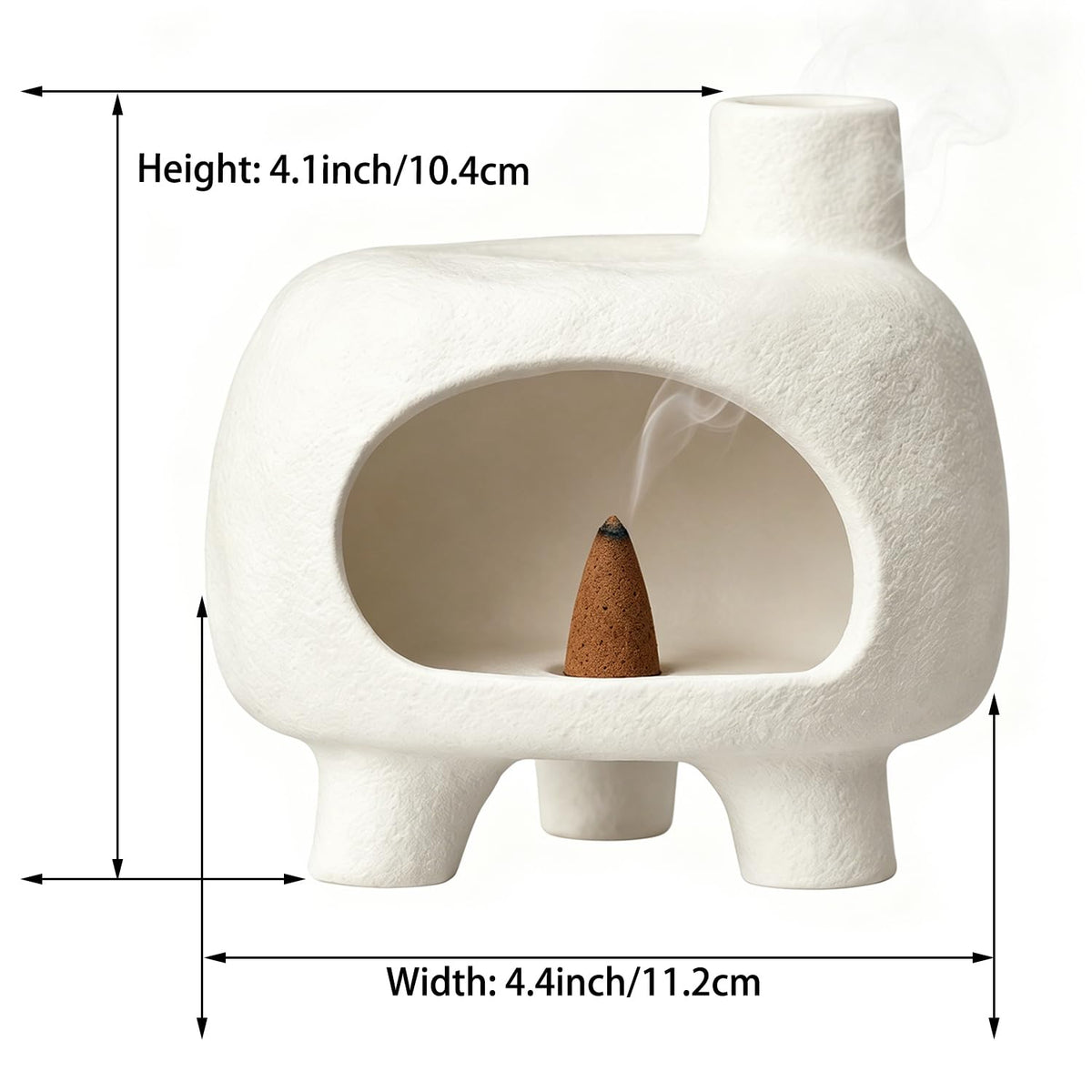 Ceramic Incense Holder (White)