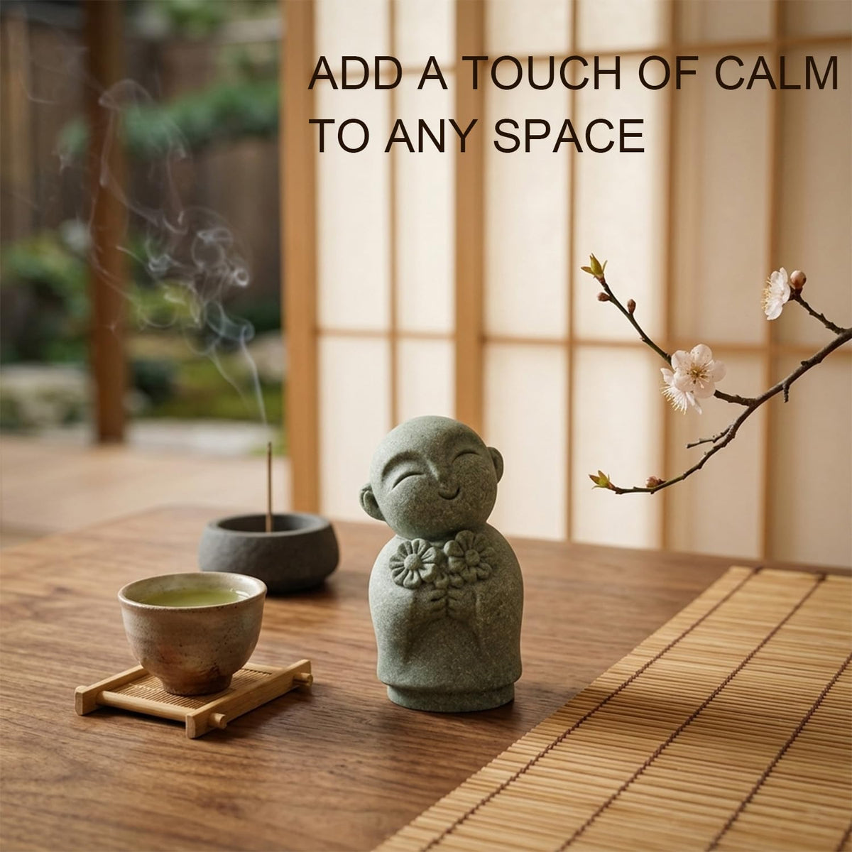 Buddha Statue with Flower (1-buddha)