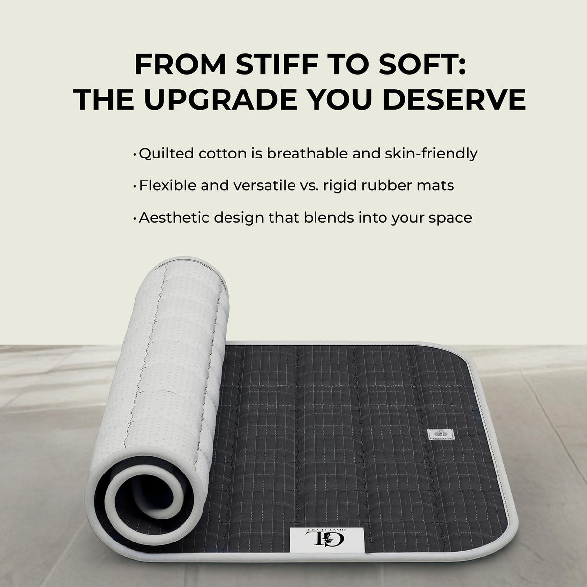 Grounding Mat for Feet and Desk (16x24" / Black)