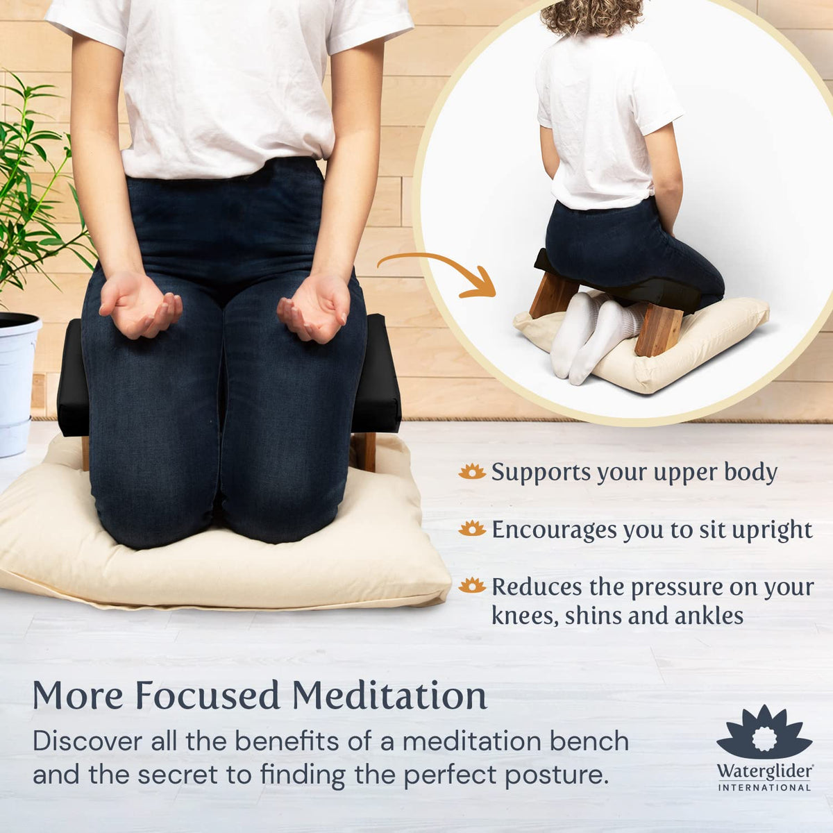 Meditation Bench (Natural White)