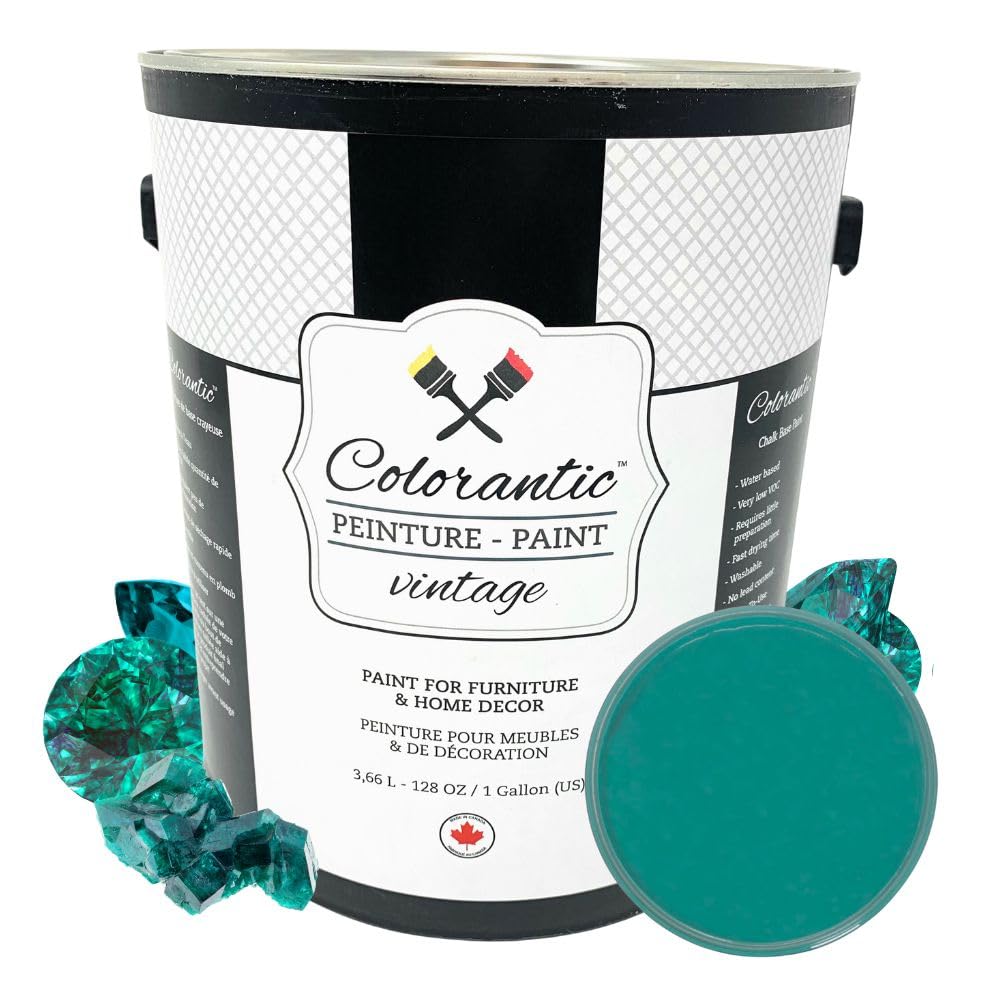 EMERALD Chalk Paint for Furniture DIY (Emerald / 128 Fl Oz (Pack of 1))