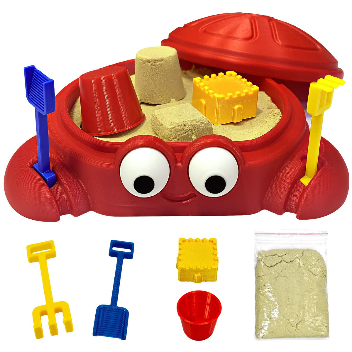 Mini Crab Sandbox Zen Garden for Desk