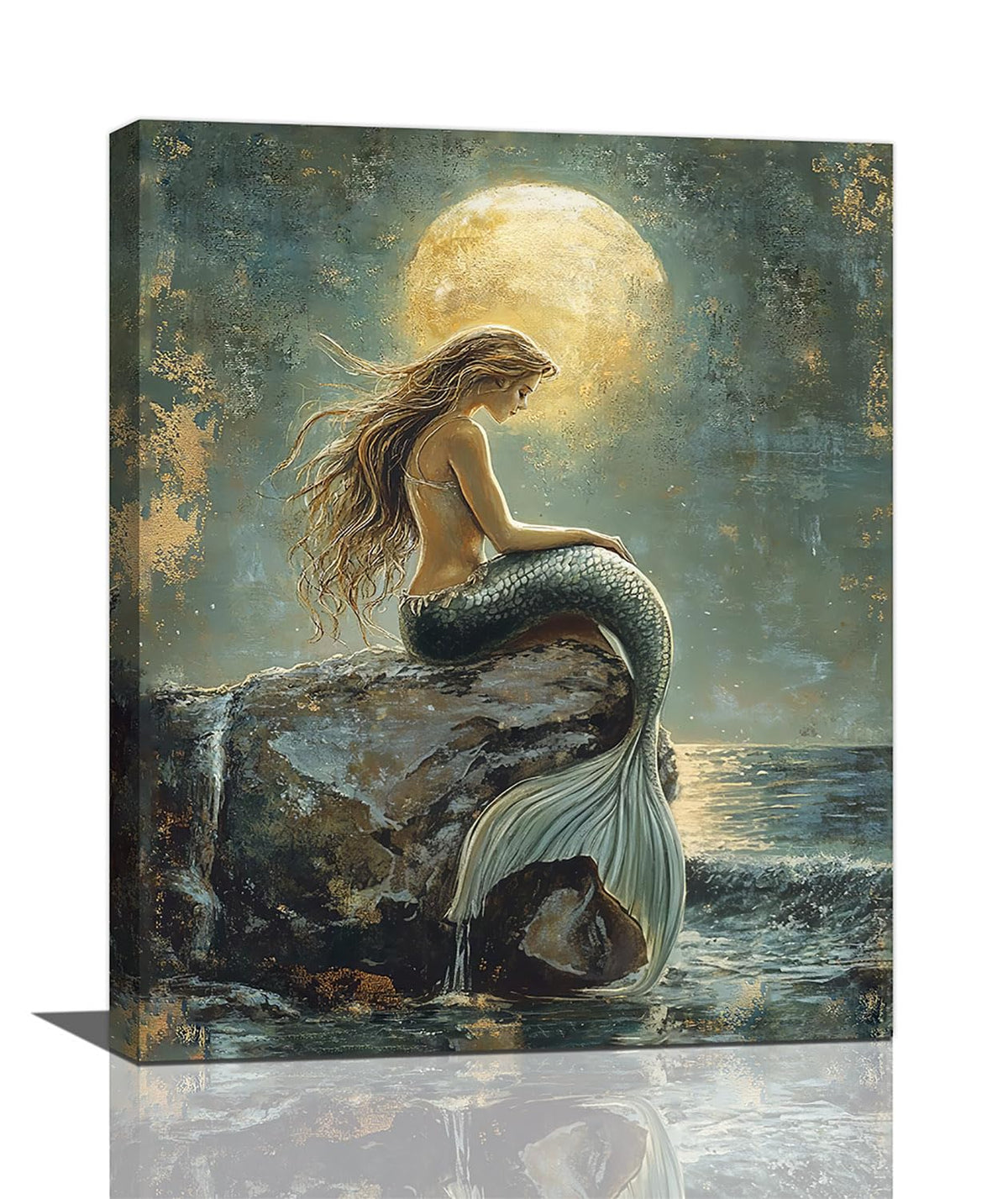 Mermaid Wall Art (20"L x 16"W / Mermaid)