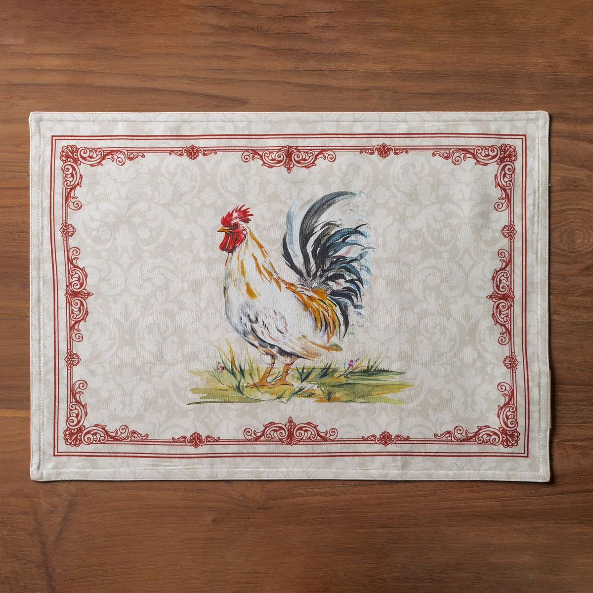 Placemats Set of 4 Reusable 100% Cotton (050 - Campagne / 13" X 19" (Pack of 4))