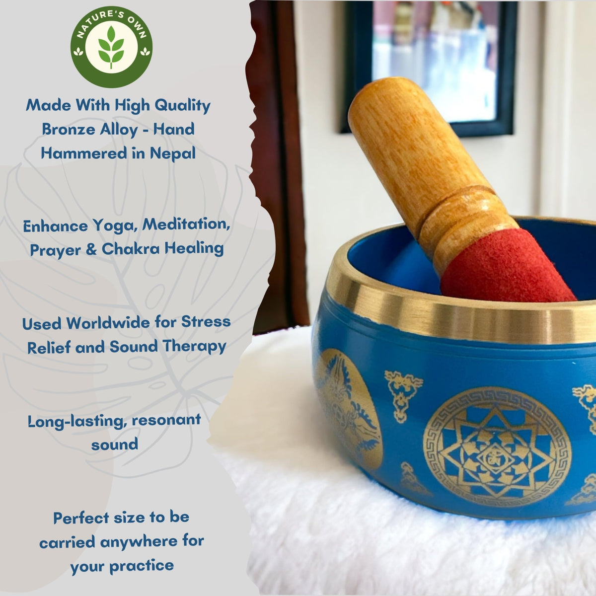 Tibetan Singing Bowl Set (Blue)
