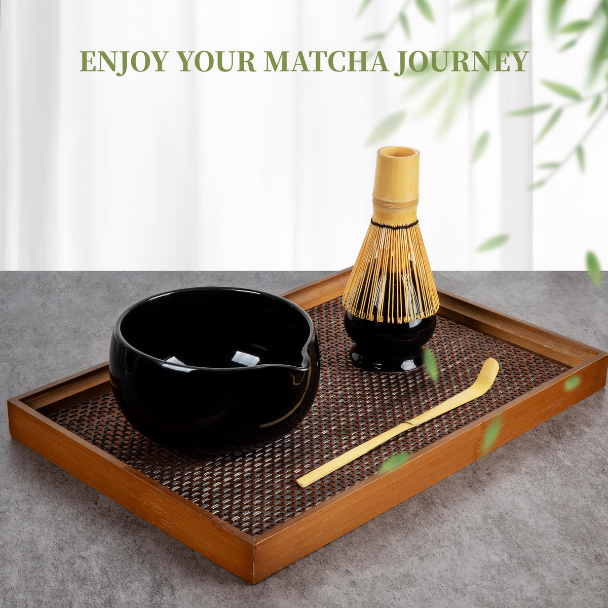 Matcha Whisk Set Black (Black)