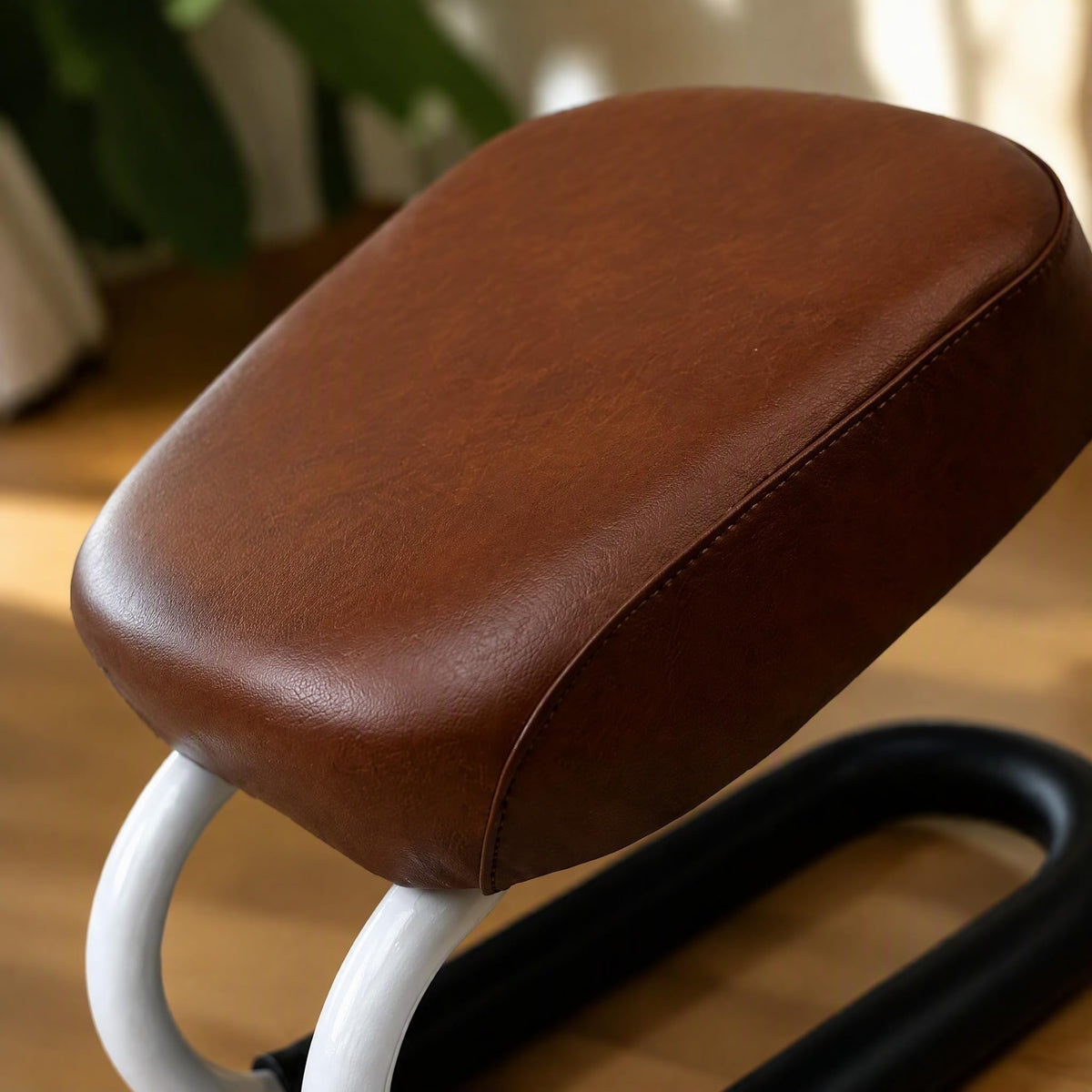 Kneeling Meditation Stool Adjustable Birthday Gift Anti Slip Comfortable Seat Prayer Stool for Yoga Praying Home Women (Style a Brown)