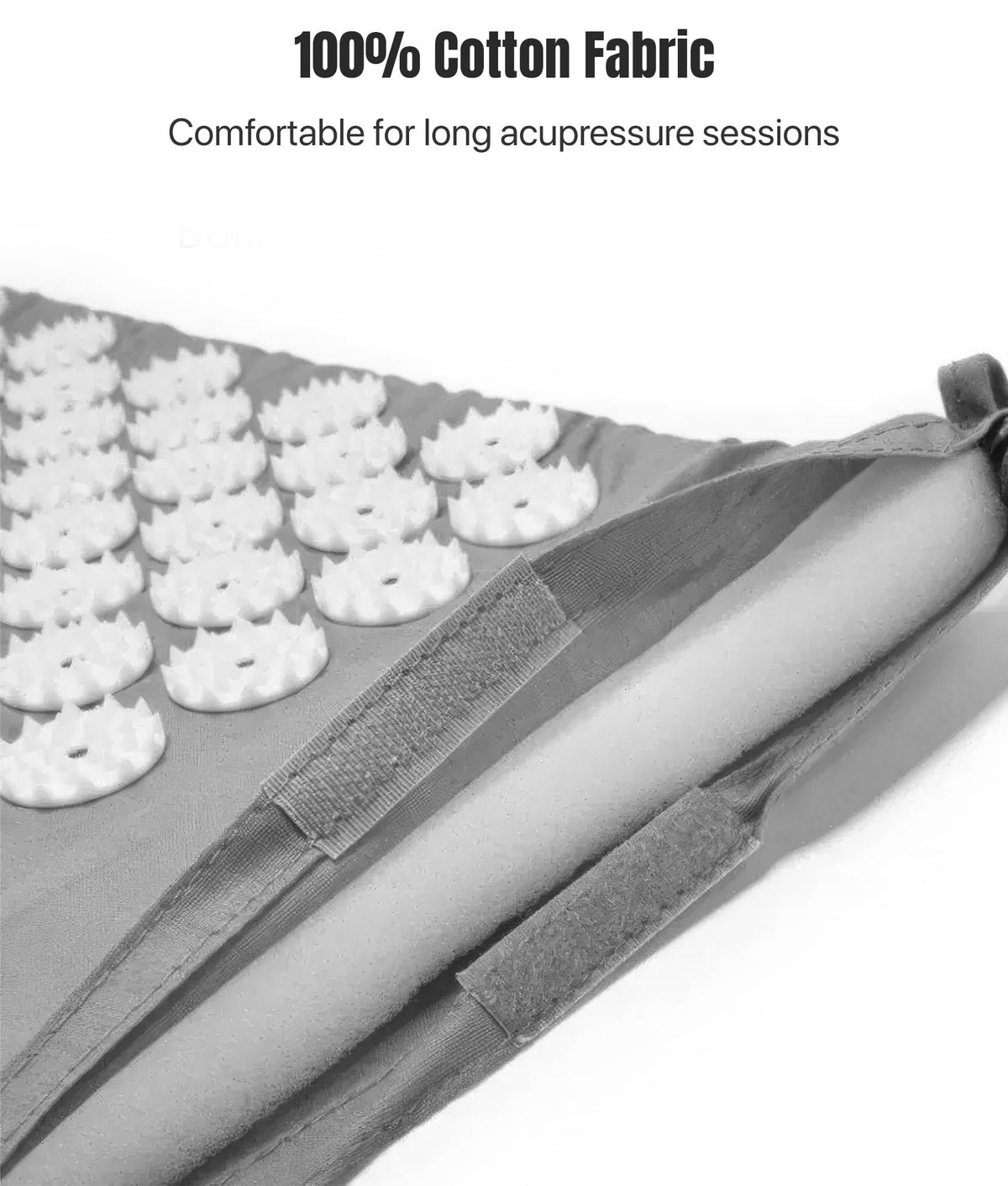 Acupressure Mat And Pillow Set (Grey)