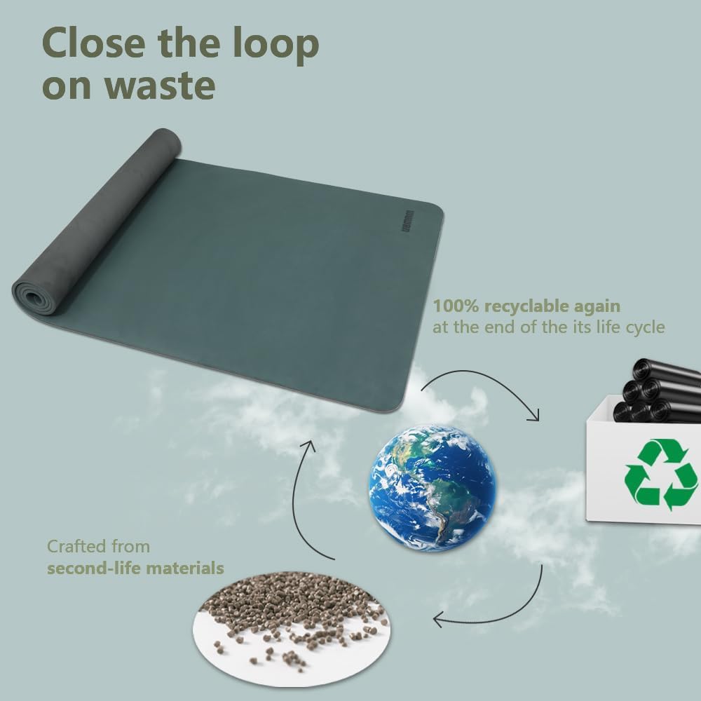Yoga Mat 80cm Wide 1 (Dark Green)