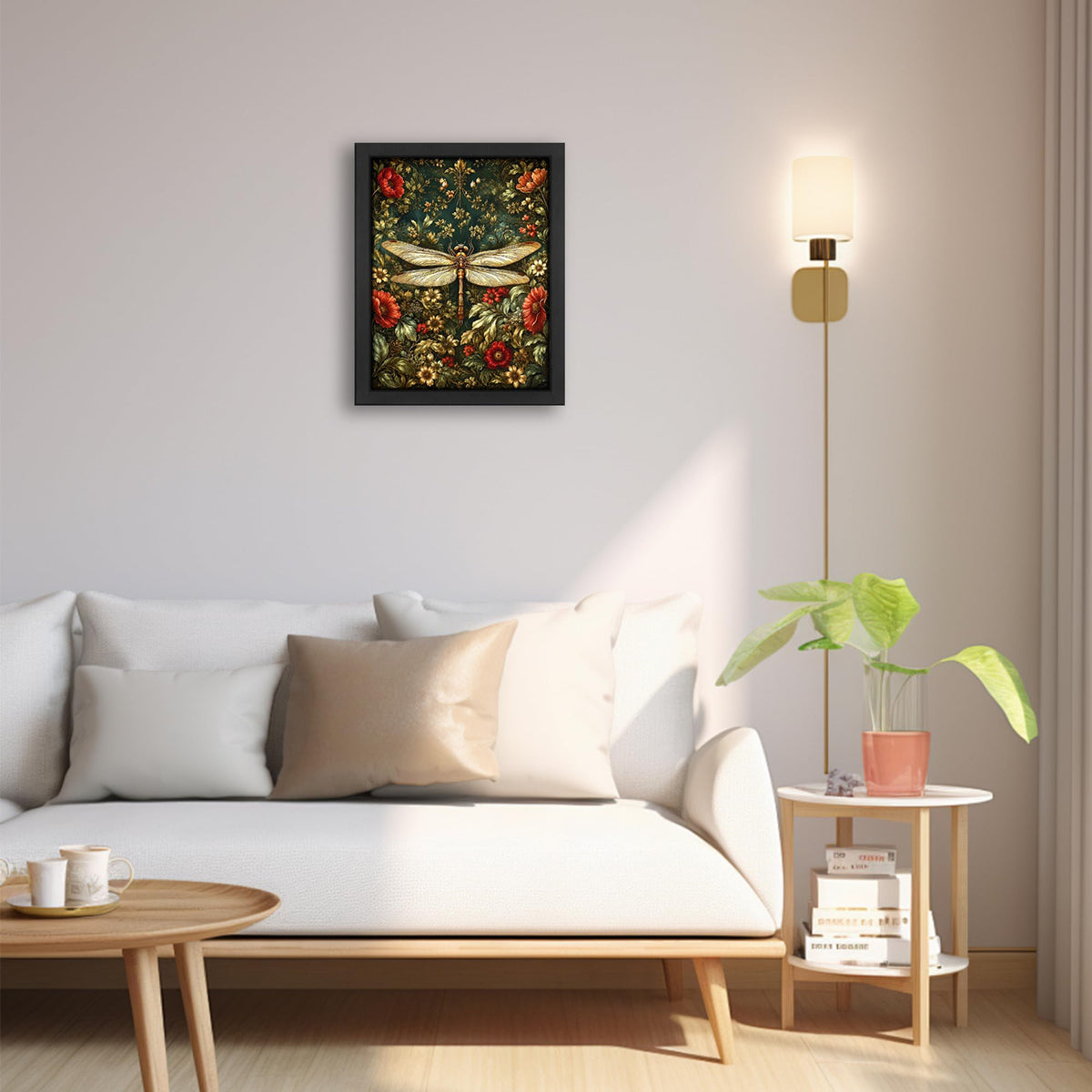 Dragonfly Decor Wall Art (Wall Art Framed 05 / 20"L x 16"W)