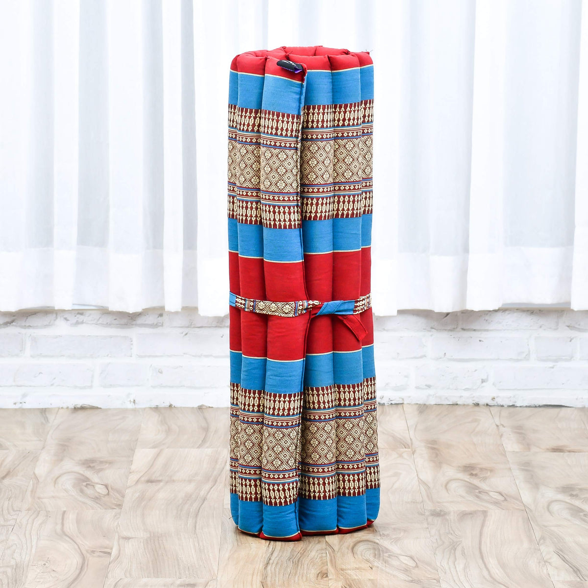 Meditation Cushion Zafu & Zabuton Set 28 x 28 inches Kapok Zazen (Sf27 - Blue, Red)