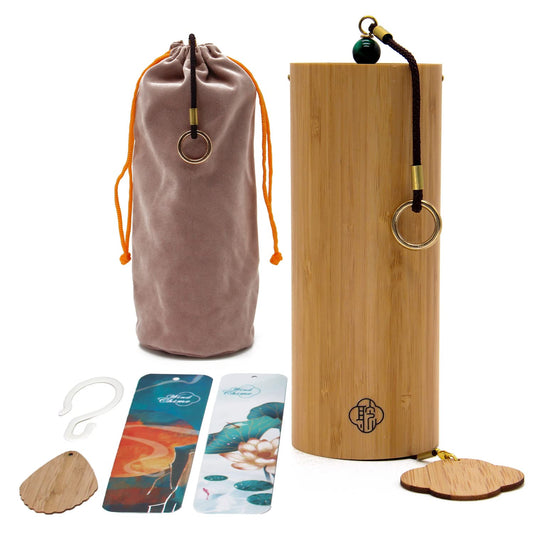 Bamboo Wind Chimes Fm Chord 8 Notes Heart Chakra Home Garden Decor Gift (Fm Chord Spring)