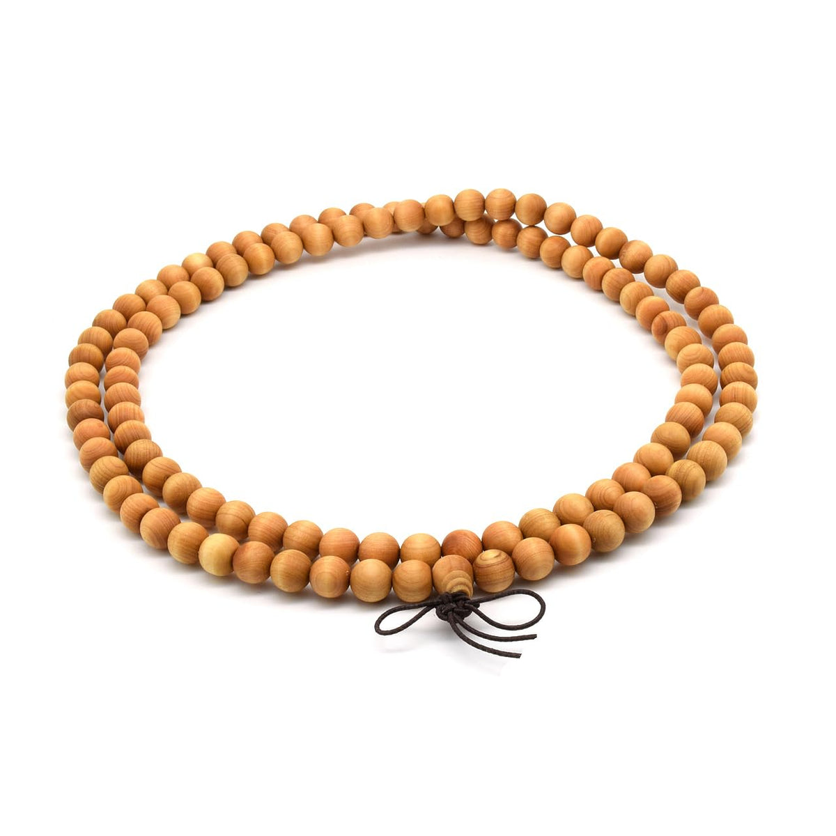 Unisex Thuja Sutchuenensis Wood Beads Wooden Bracelet Necklace Prayer Mala Wristband Bracelet (8mm 108 Beads)