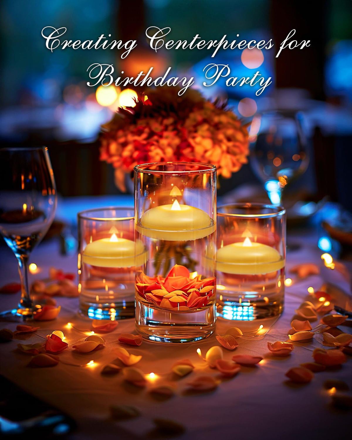 24Pack 3" Ivory Flameless Floating LED Candle (Ivory Base / 24 Pack)