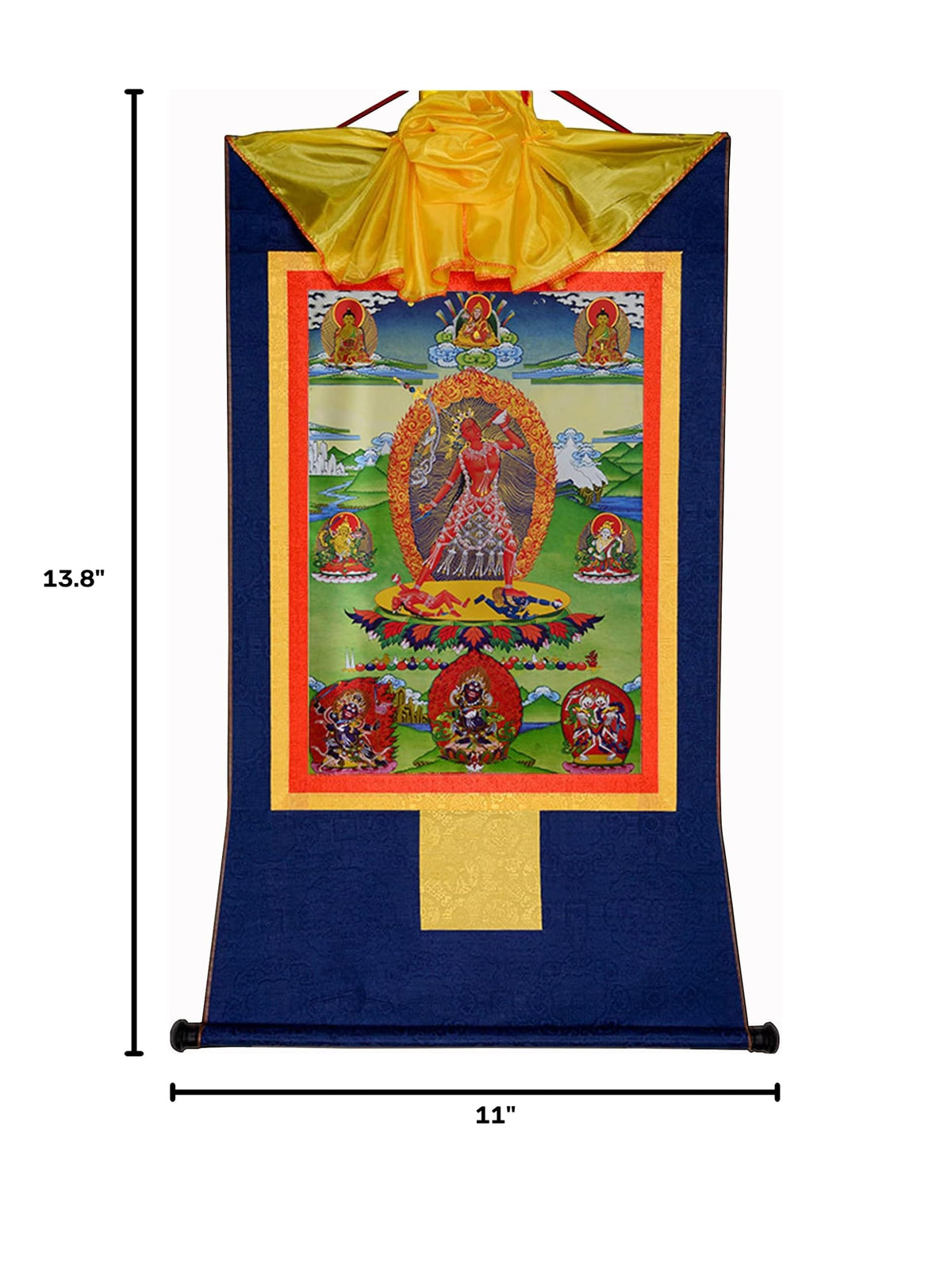 Naro Khachoma Naro Khechari Dakini Vajrayogini Thangka Tibetan Thangka Art (Naro Khachoma / 13.8"L x 11"W)