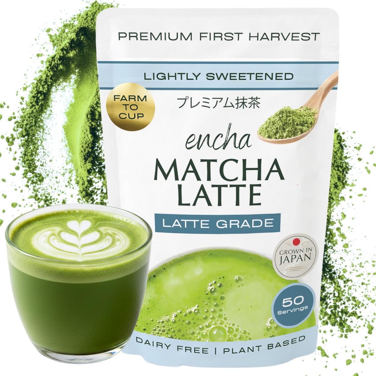 Matcha Latte Powder Sweetened (17.6 Ounce)