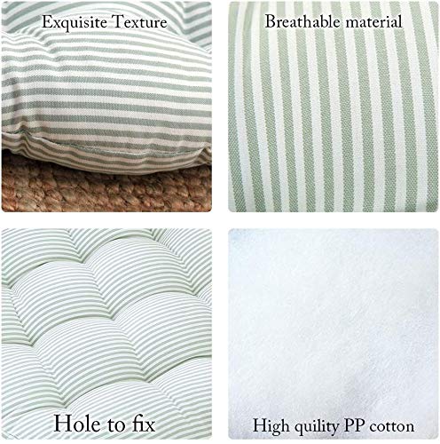 22 Inch Floor Cushion ((Round)|green / 22x22 inch)
