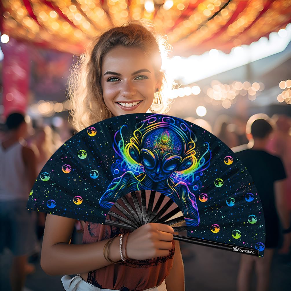 Large Folding Fan (Alien Cosmos)