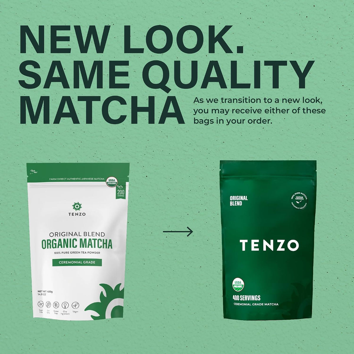 Tenzo Organic Ceremonial Grade Matcha Powder (14.11 Ounce (Pack of 1))