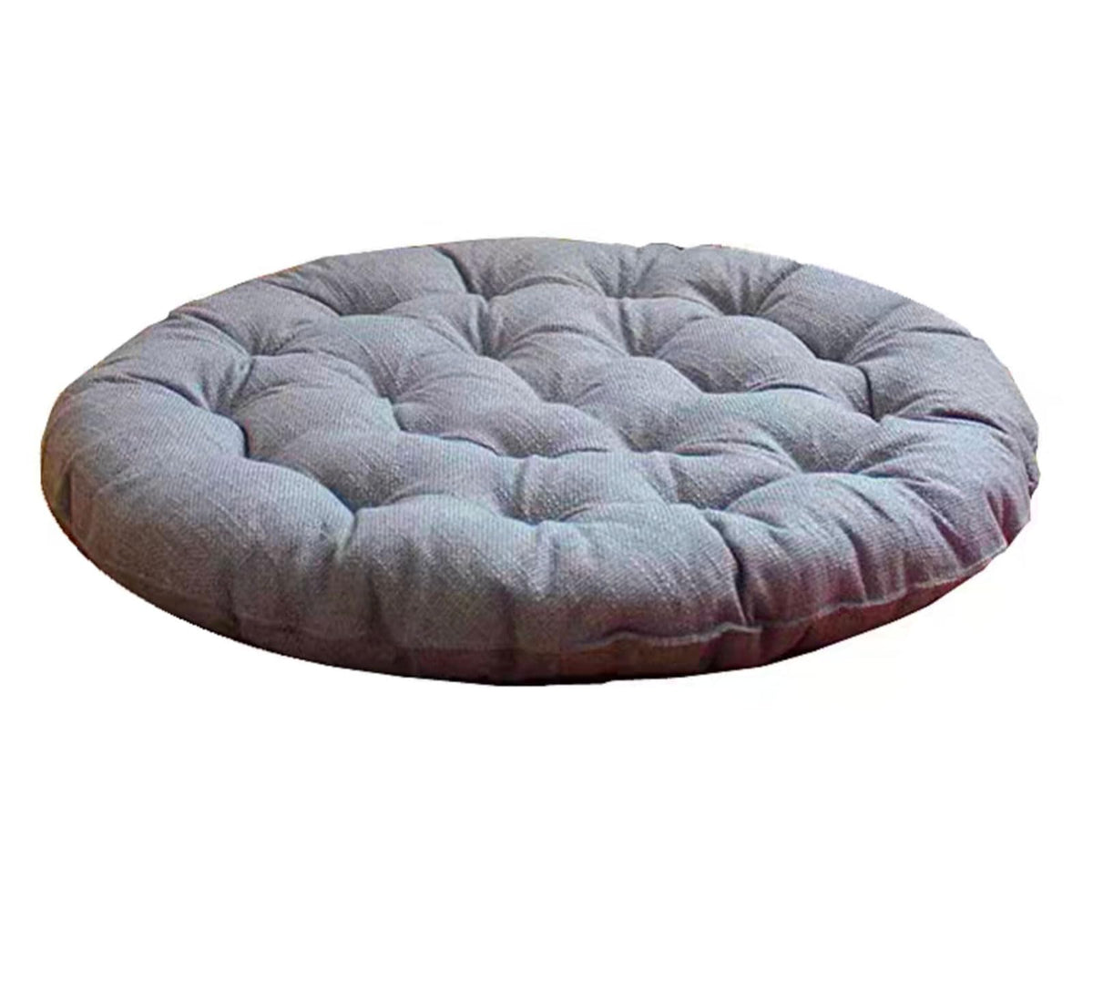 Large Linen Floor Cushions 26inch (26inch / Light Gray)