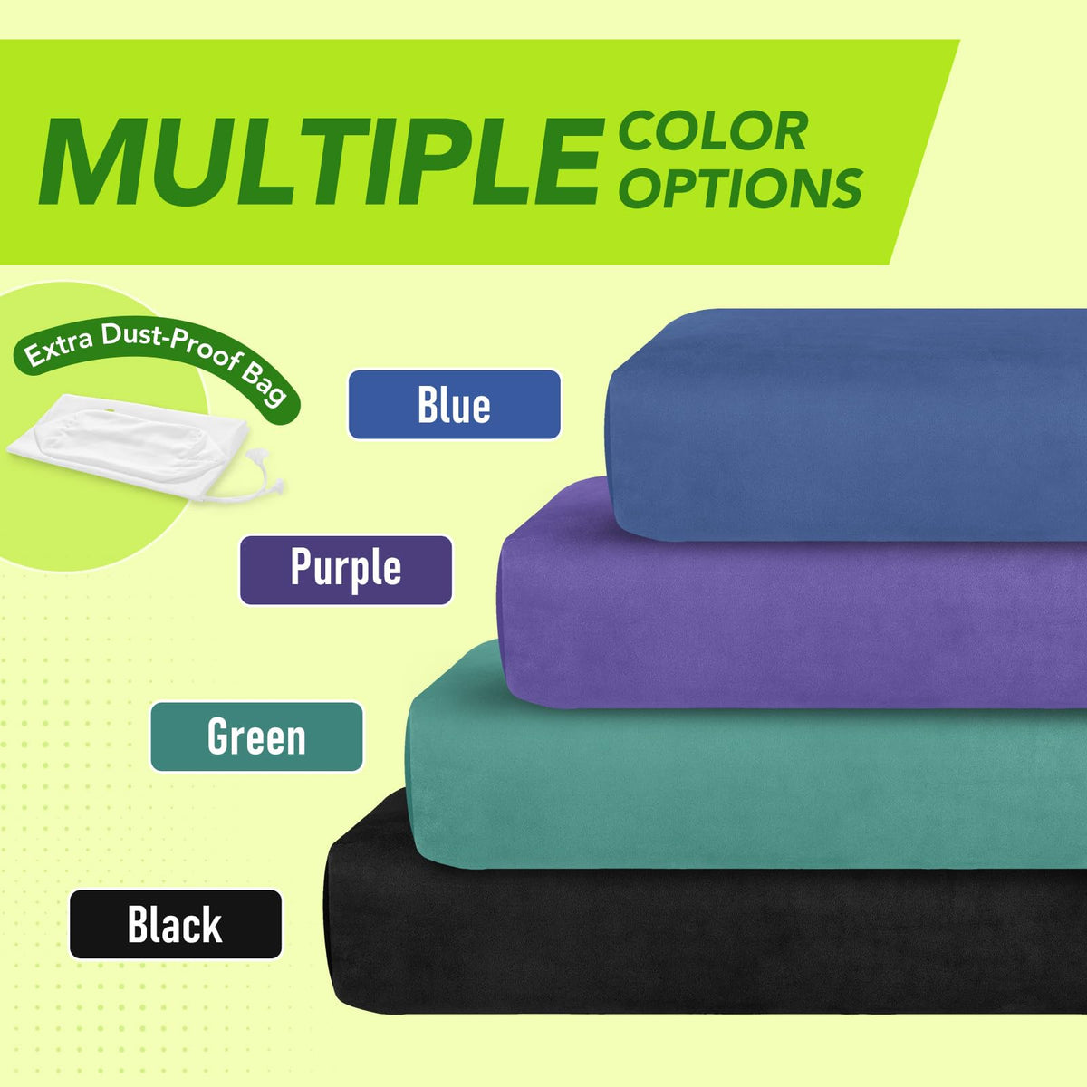 Rectangular Yoga Bolster (Black)
