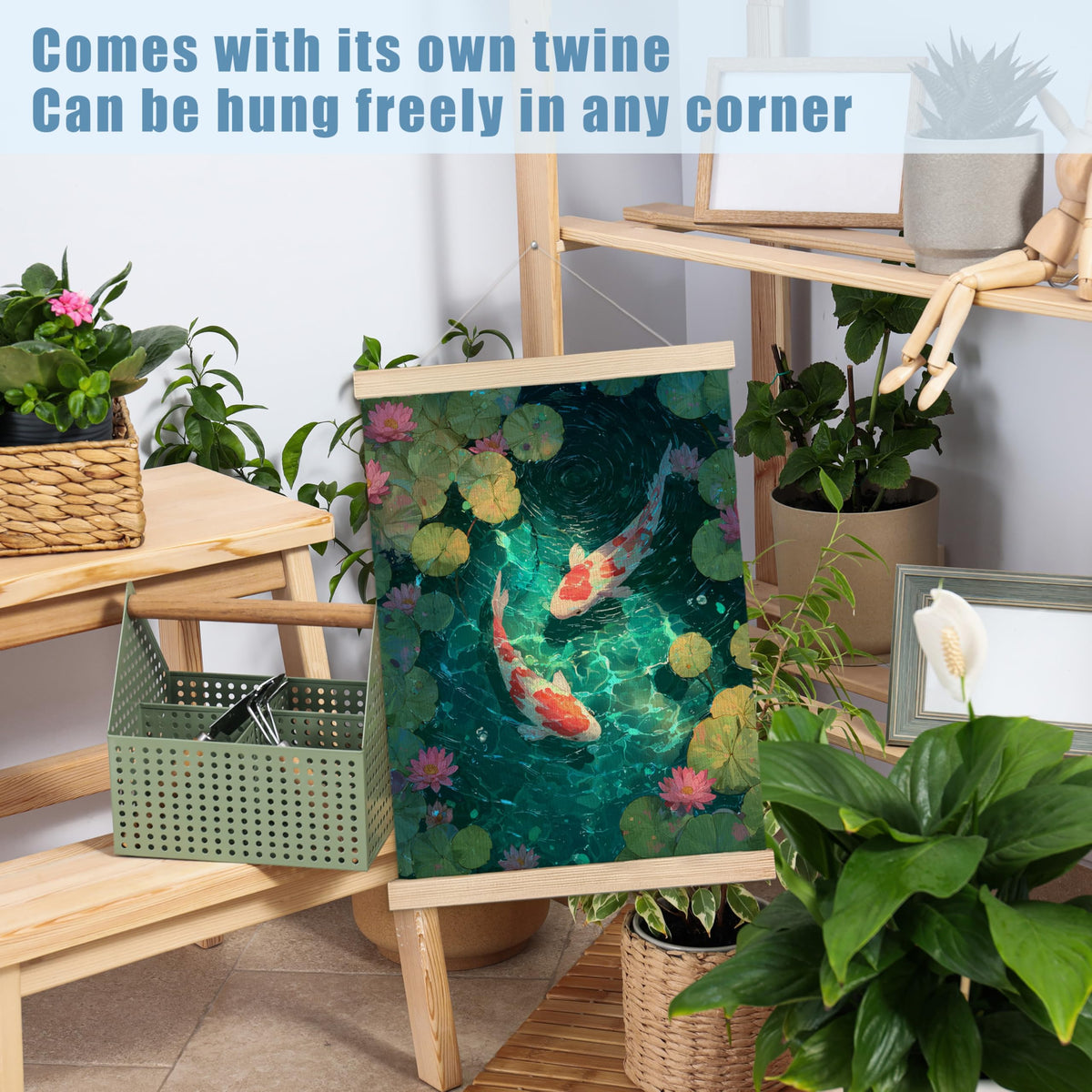 Japanese Koi Fish Zen Wall Art Decor (pond koi fish)