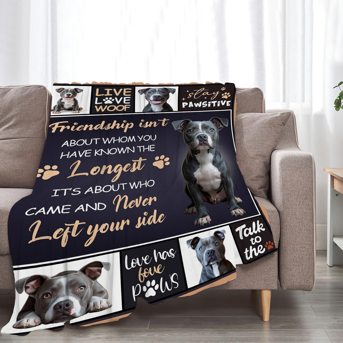Boston Terrier Throw Blanket (60"x80" / Bulldog)