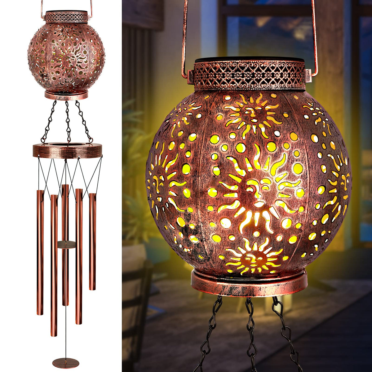 Solar Wind Chimes for Outside