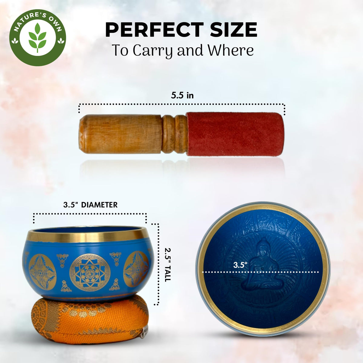 Tibetan Singing Bowl Set (Blue)