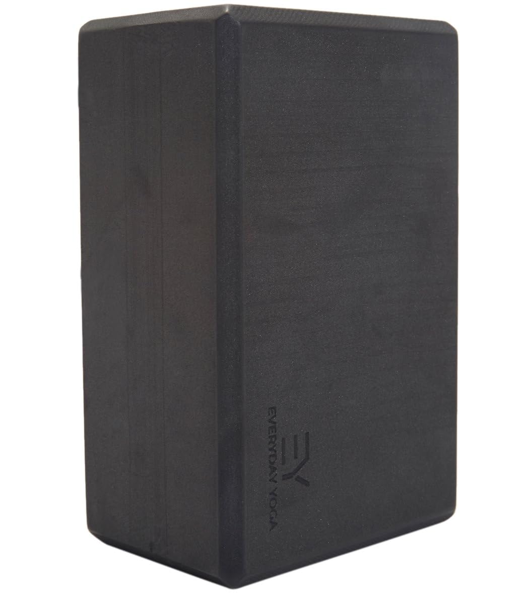 4 Inch Foam Yoga Block (Black / 4 Inch Thick)
