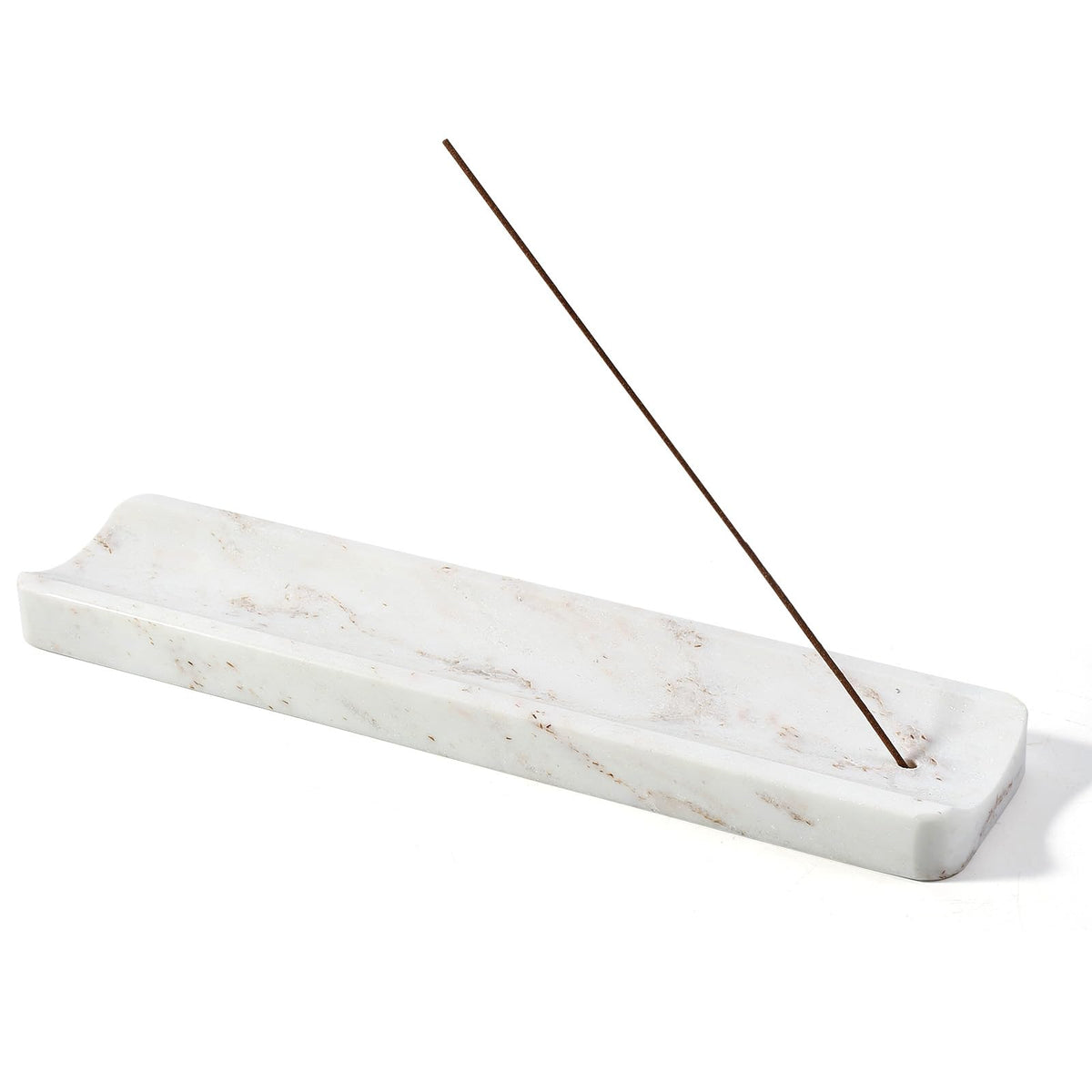Marble Incense Holder (White&gold)