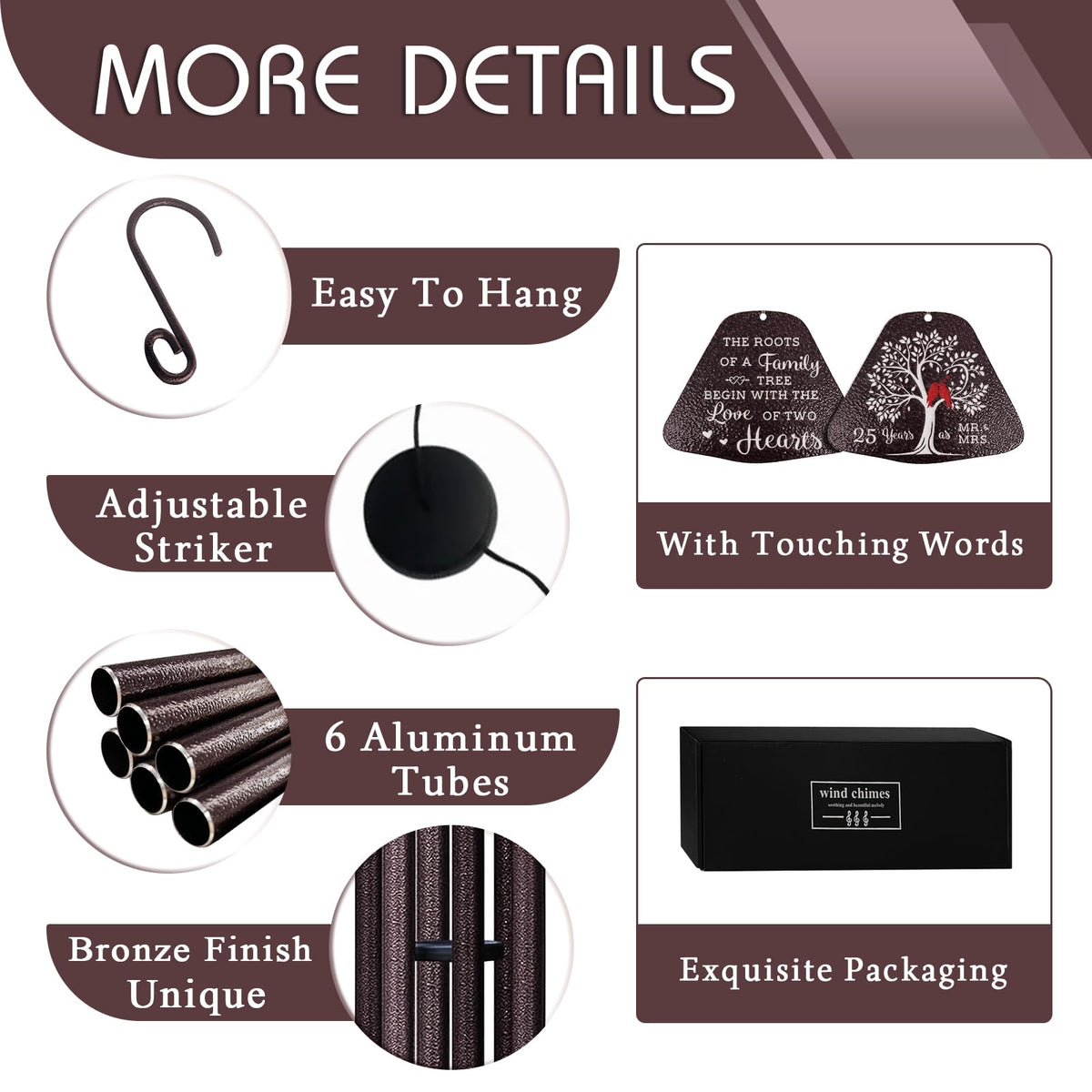 25th Anniversary Wedding Gifts (25th Anniversary-brown / 32")