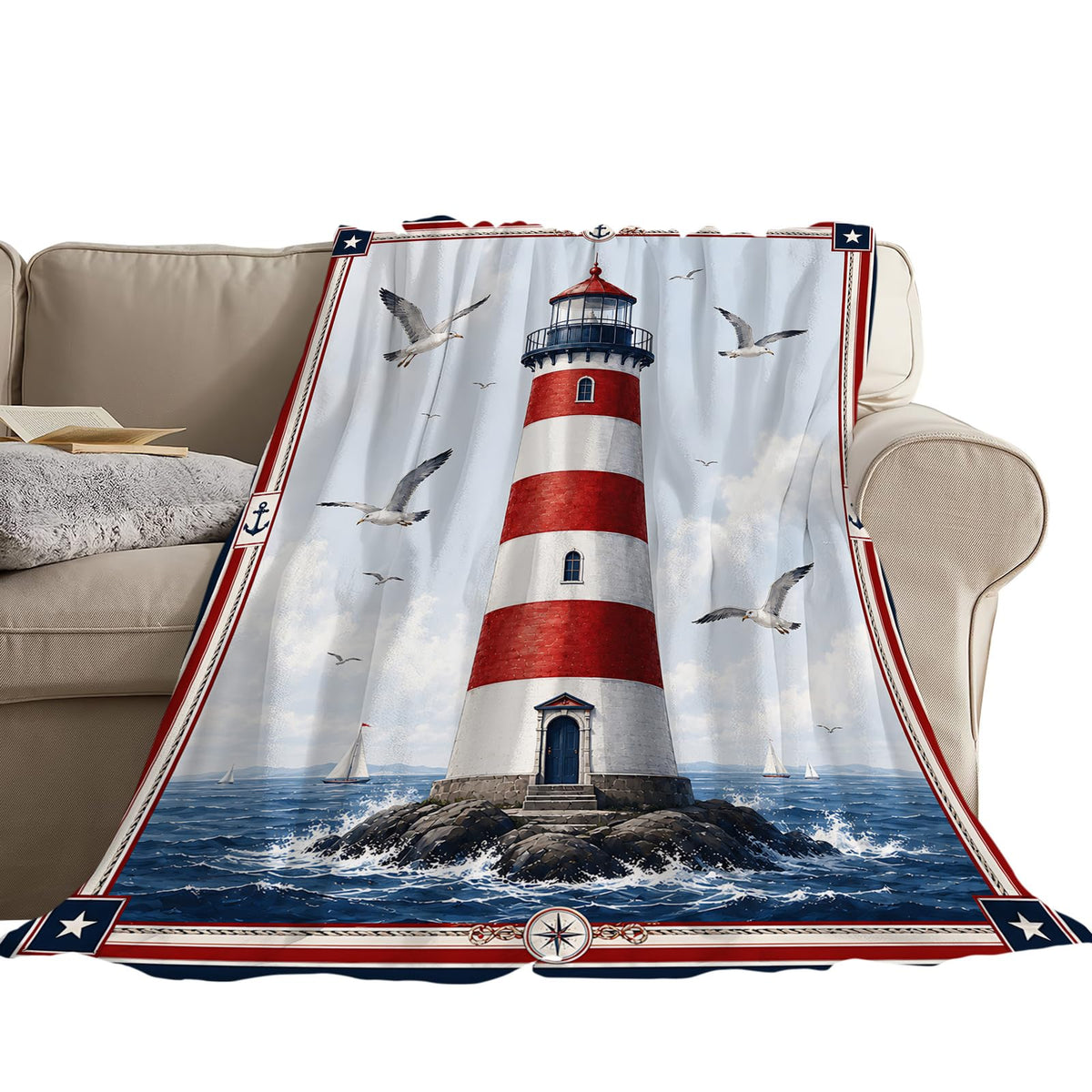 Lighthouse Blanket (50"x60" / Lighthouse)