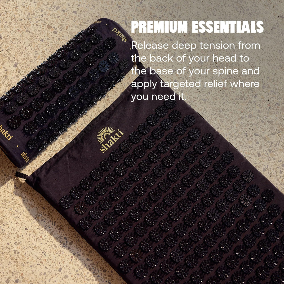 Acupressure Mat for Tension Release (Level 1 / Black)
