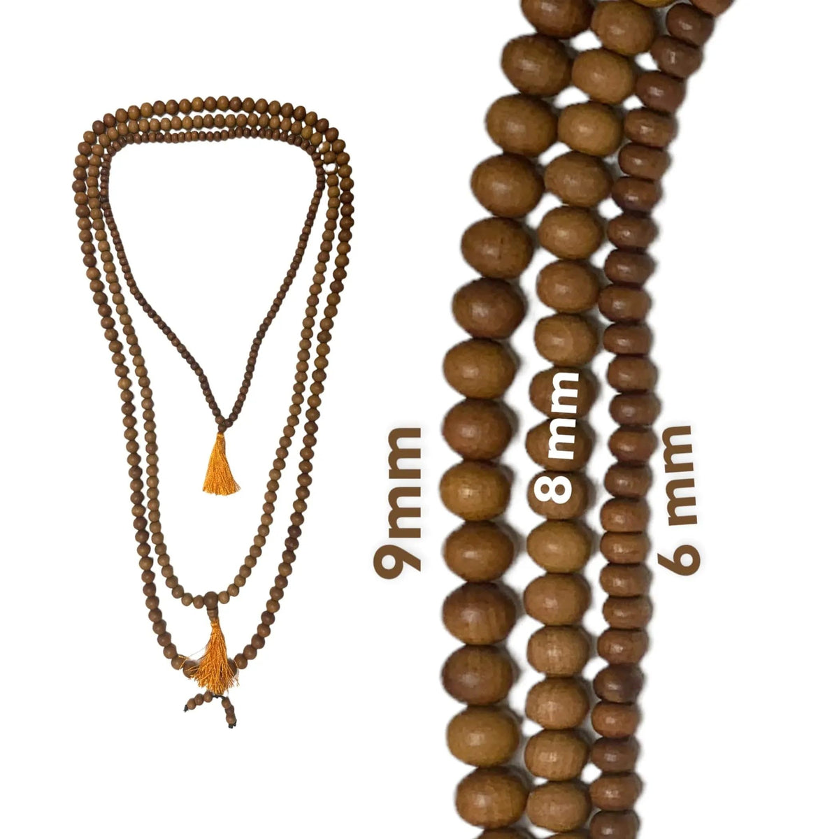 Sandalwood Mala (8mm Bead)