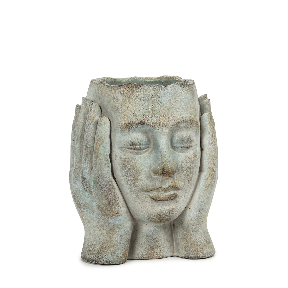Head in Hands Planter (Large (9 Inch))
