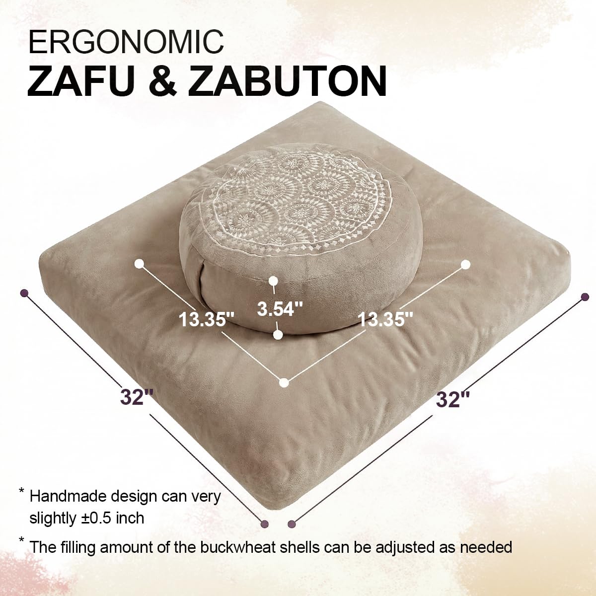 Meditation Cushion Set (Cl01-dark Blue)